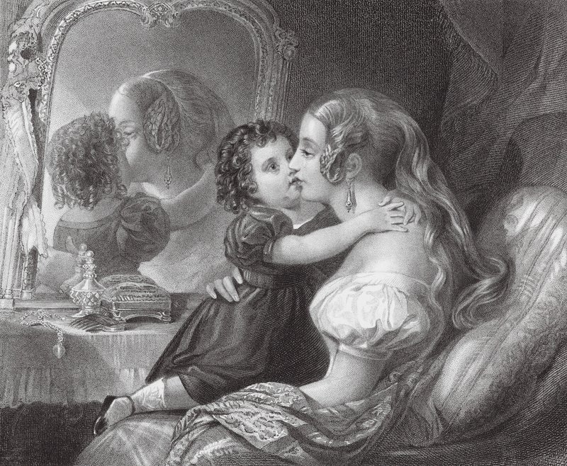 No llores, mamá (grabado) de Thomas A. Woolnoth