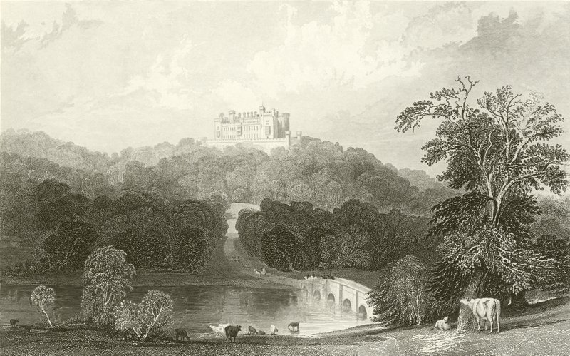 Castillo de Belvoir, Leicestershire de Thomas Allom
