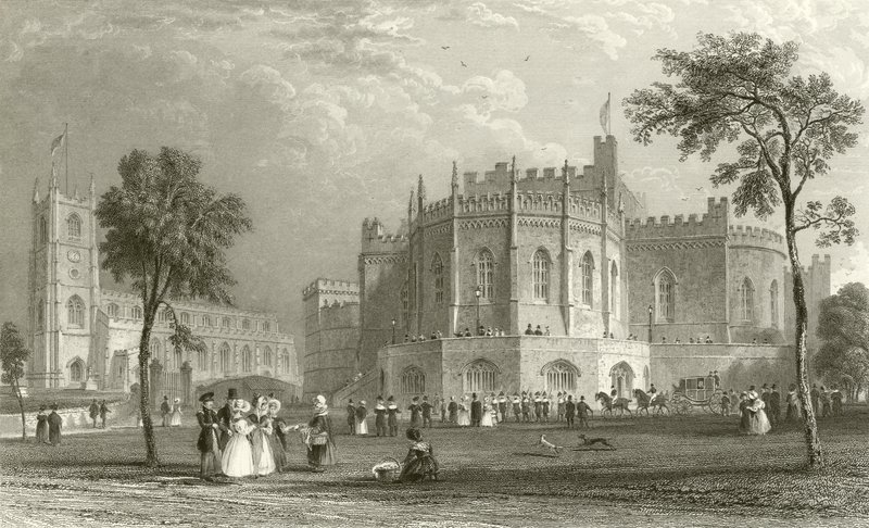 Castillo de Lancaster de Thomas Allom