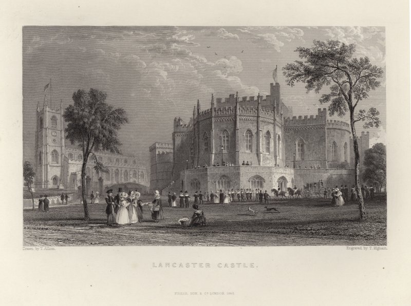 Castillo de Lancaster de Thomas Allom