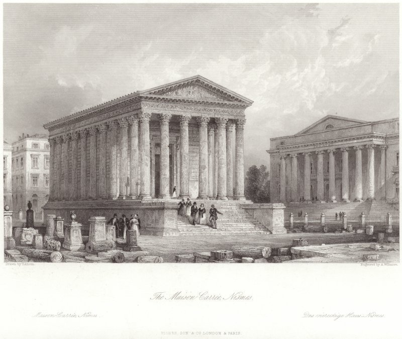 Maison Carrée en Nimes de Thomas Allom