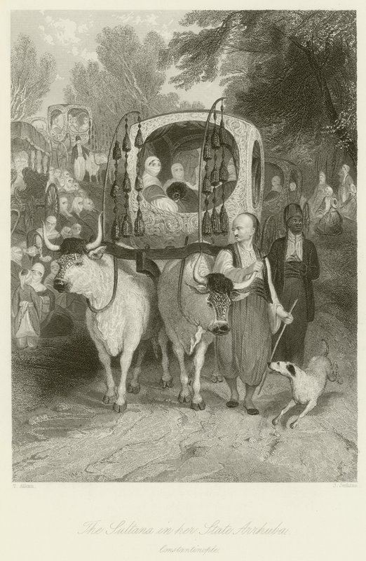 La Sultana en su Estado Arrhuba de Thomas Allom