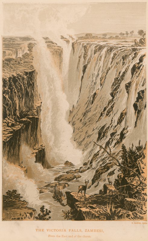 Las cataratas Victoria de Thomas Baines