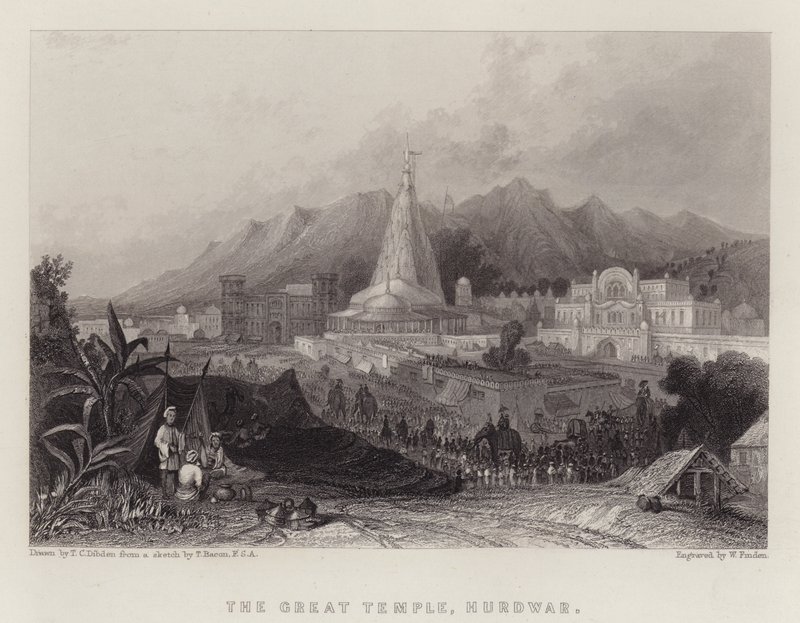 El Gran Templo, Hurdwar de Thomas Colman (after) Dibdin