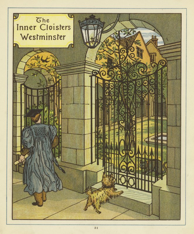 Los claustros interiores de Westminster de Thomas Crane