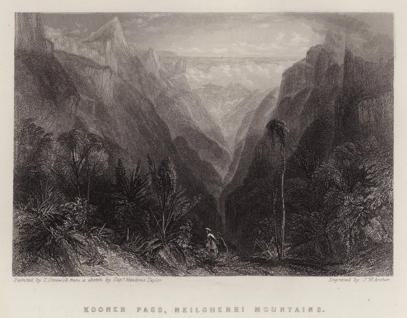 Paso Kooner, Montañas Neilgherri de Thomas Creswick