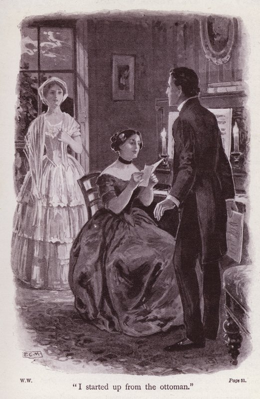 Ilustración para La Mujer de Blanco de Wilkie Collins (litografía) de Thomas Eyre Macklin