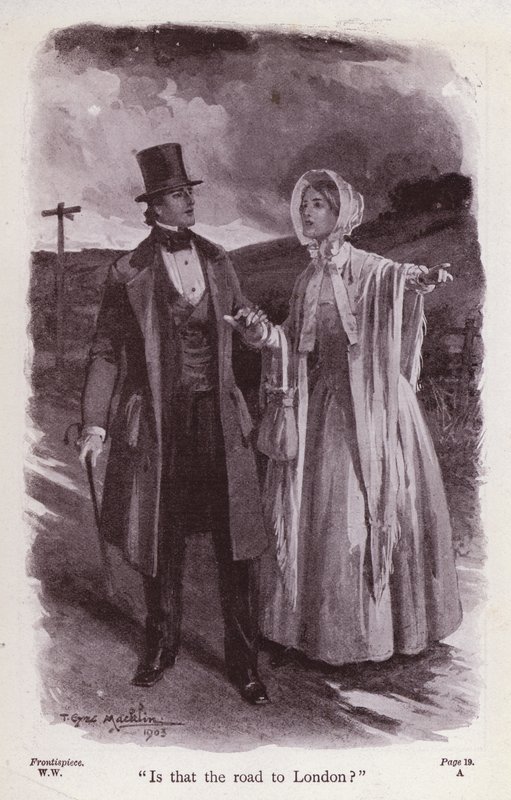 Ilustración para La dama de blanco de Wilkie Collins de Thomas Eyre Macklin