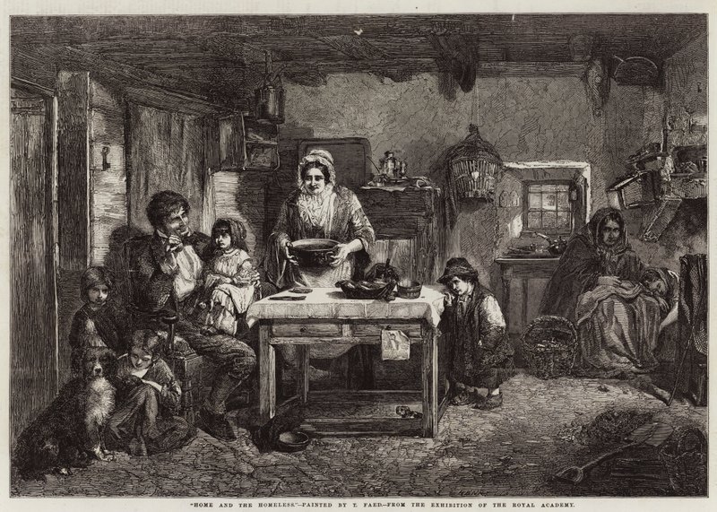 Hogar y los Sin Hogar de Thomas Faed