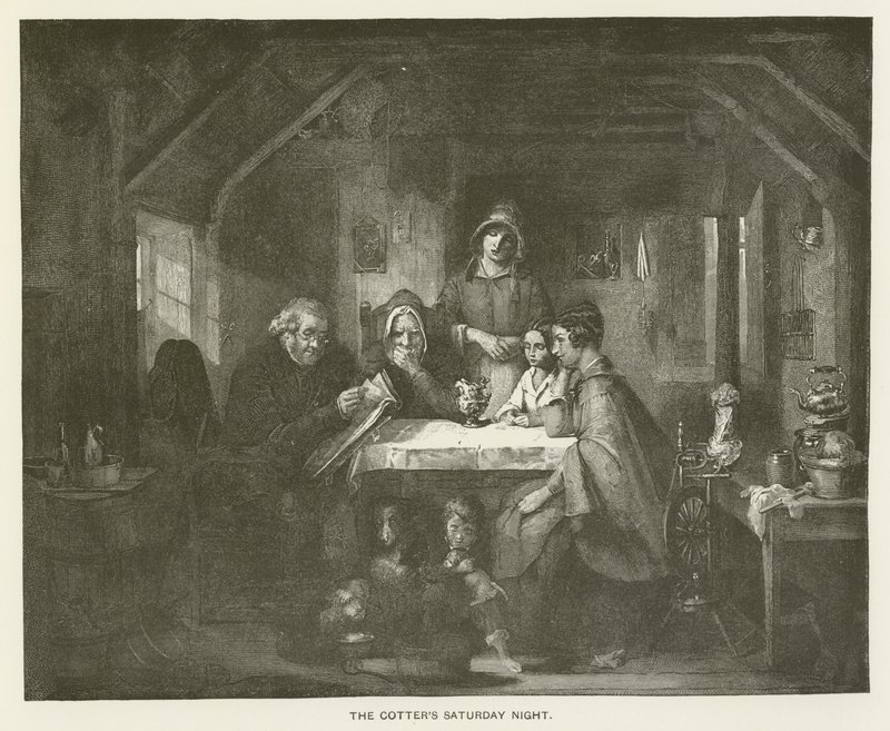 La noche del sábado del campesino de Thomas Faed