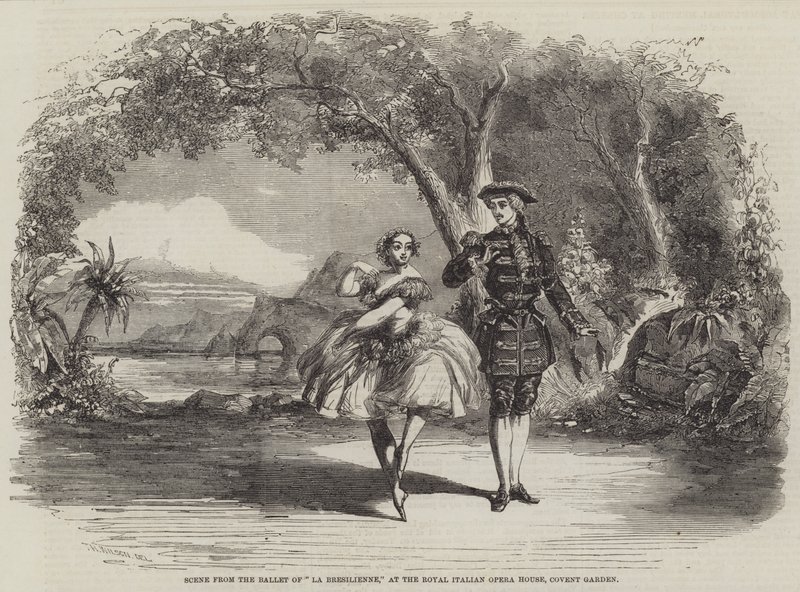 Escena del ballet de La Brasileña, en la Royal Italian Opera House, Covent Garden de Thomas Harrington Wilson