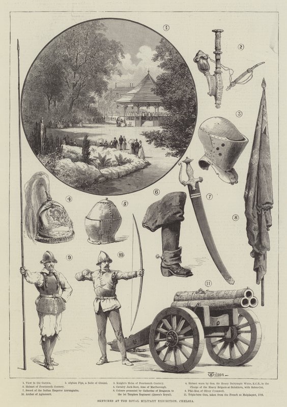 Bocetos en la Exposición Militar Real, Chelsea de Thomas Harrington Wilson