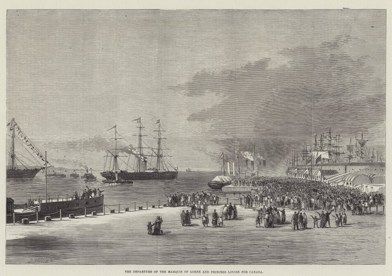 La partida del marqués de Lorne y la princesa Louise hacia Canadá de Thomas Harrington Wilson
