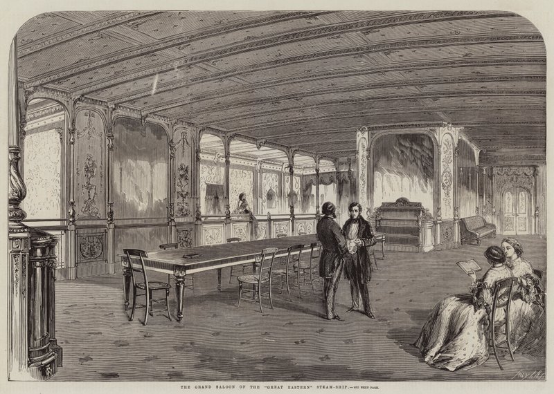 El Gran Salón del Gran Barco de Vapor del Este de Thomas Harrington Wilson