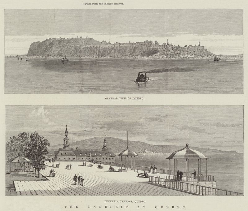 El deslizamiento de tierra en Quebec de Thomas Harrington Wilson