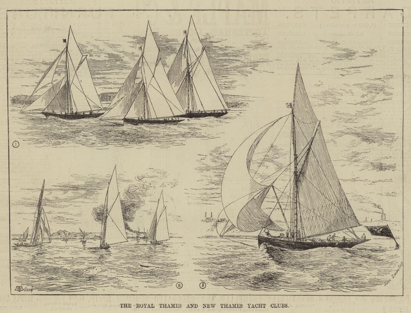 Los clubes de yates Royal Thames y New Thames de Thomas Harrington Wilson