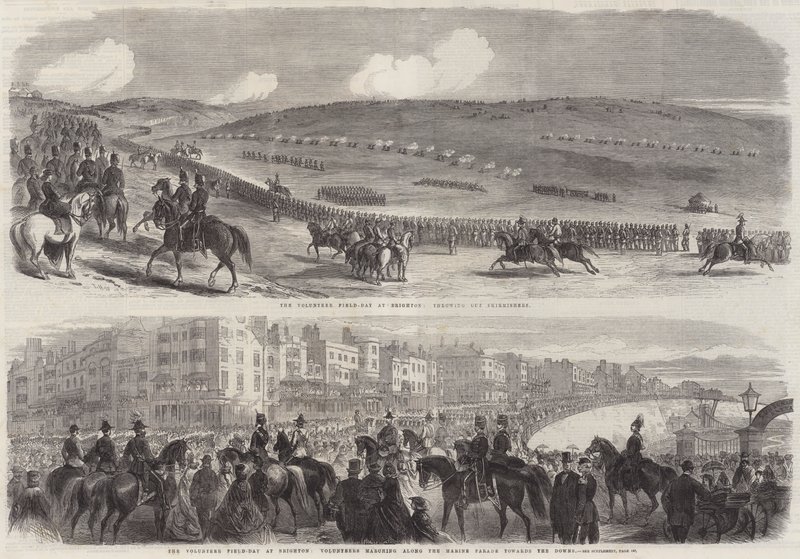 El día de campo voluntario en Brighton de Thomas Harrington Wilson