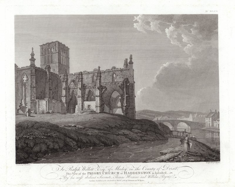 Iglesia Prioral en Haddington de Thomas Hearne