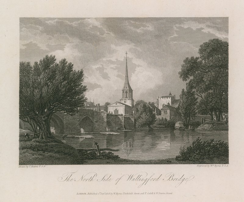 El lado norte del Puente de Wallingford de Thomas Hearne