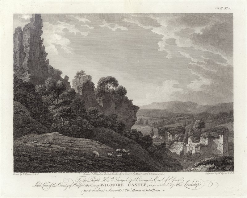 Castillo de Wigmore de Thomas Hearne