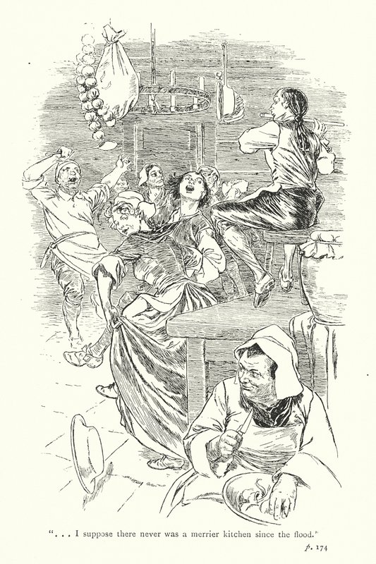 Ilustración para Un viaje sentimental de Laurence Sterne (litografía) de Thomas Heath Robinson