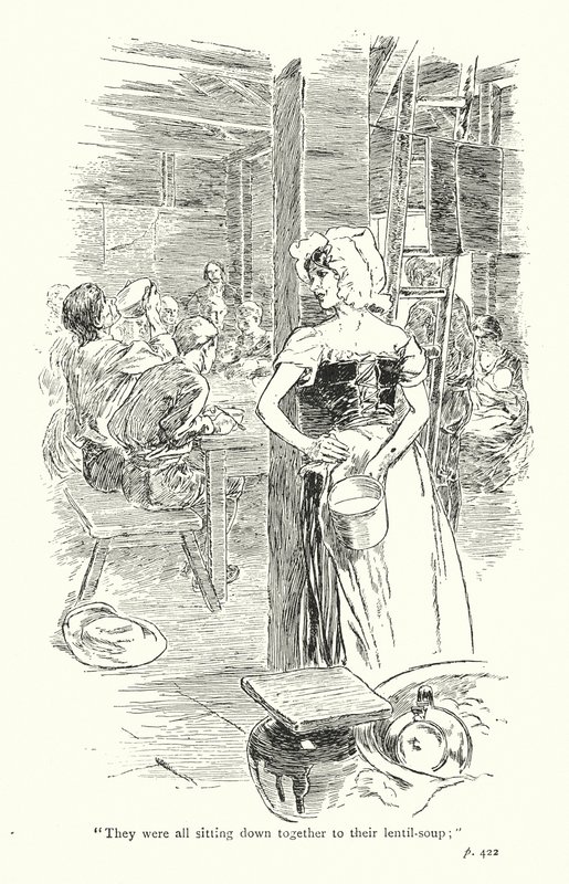 Ilustración para Un viaje sentimental de Laurence Sterne (litografía) de Thomas Heath Robinson