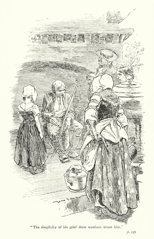 Ilustración para Un viaje sentimental de Laurence Sterne (litografía) de Thomas Heath Robinson