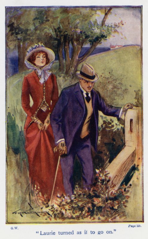 Ilustración para Good Wives de Louisa M Alcott (litografía en color) de Thomas Heath Robinson