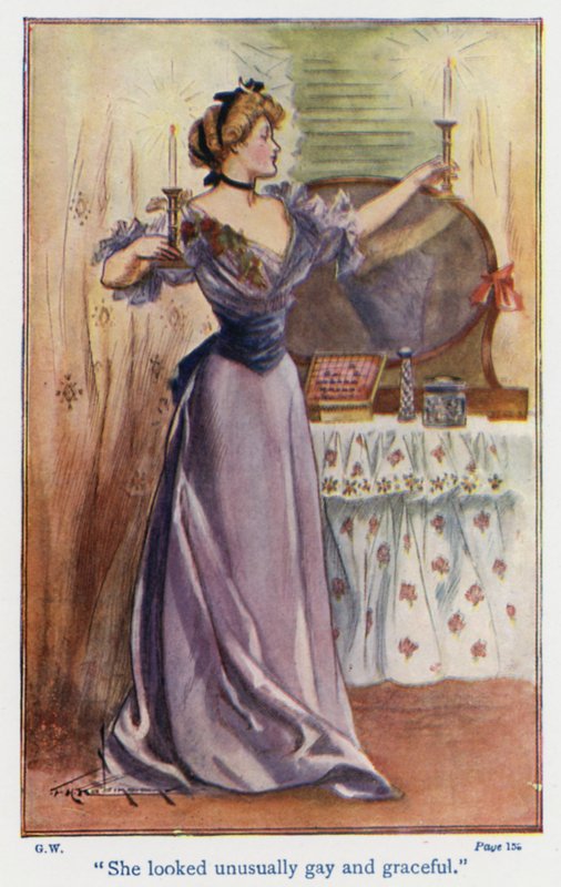 Ilustración para Good Wives de Louisa M Alcott (litografía en color) de Thomas Heath Robinson