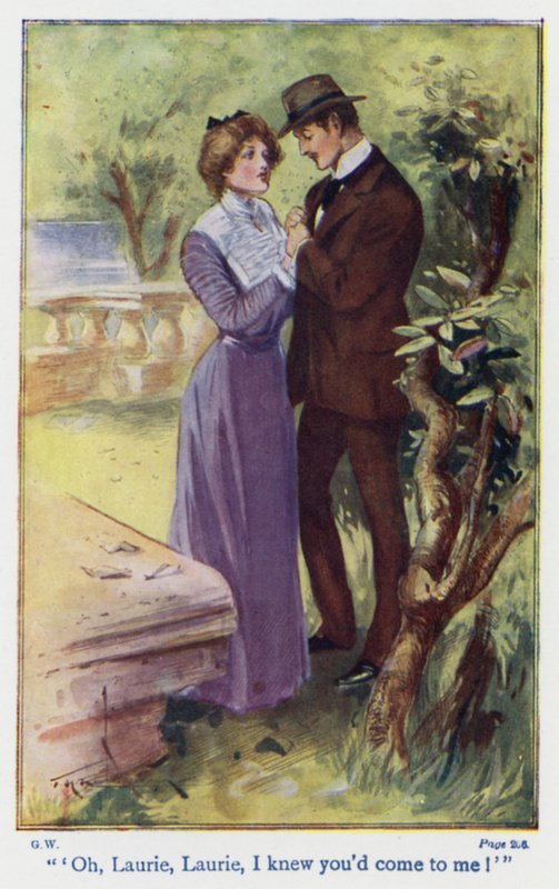 Ilustración para Good Wives de Louisa M Alcott (litografía en color) de Thomas Heath Robinson