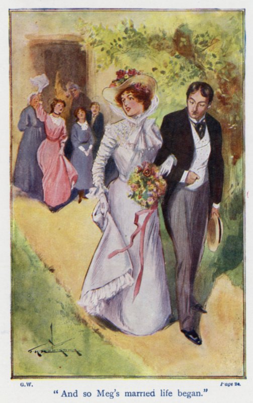 Ilustración para Good Wives de Louisa M Alcott (litografía en color) de Thomas Heath Robinson
