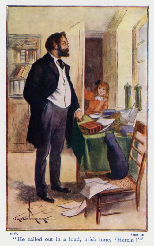 Ilustración para Good Wives de Louisa M Alcott (litografía en color) de Thomas Heath Robinson