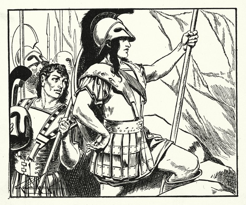 Leonidas (litho) de Thomas Heath Robinson
