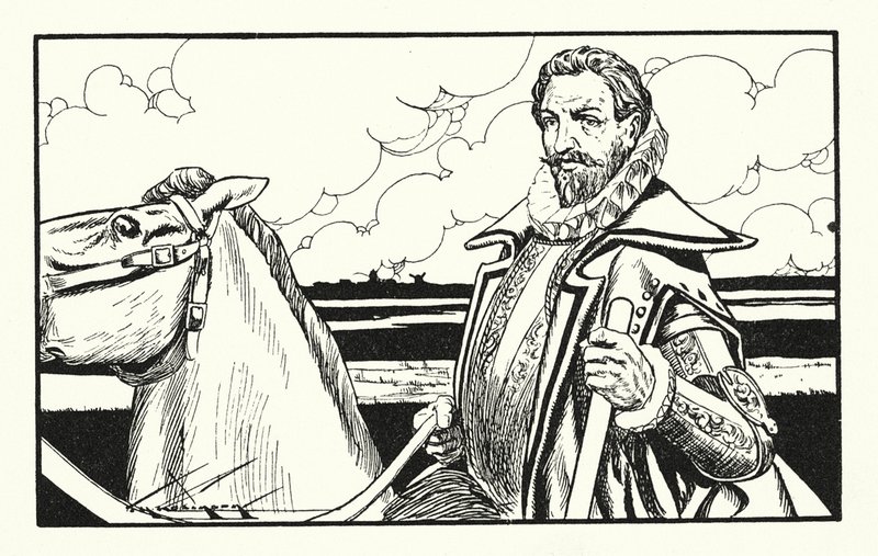 Guillermo el Silencioso, héroe de Holanda (litografía) de Thomas Heath Robinson