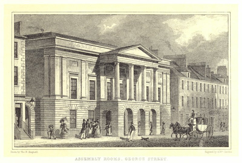 Salas de Asamblea, George Street de Thomas Hosmer (after) Shepherd
