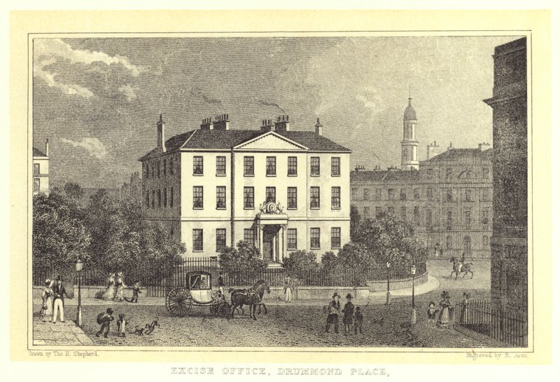 Oficina de Impuestos, Plaza Drummond de Thomas Hosmer (after) Shepherd