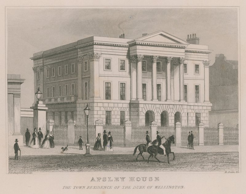 Apsley House, Hyde Park Corner, Londres, la residencia del Duque de Wellington de Thomas Hosmer Shepherd