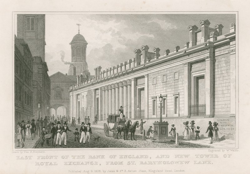 Banco de Inglaterra, Frentes de Sir John Soane de Thomas Hosmer Shepherd