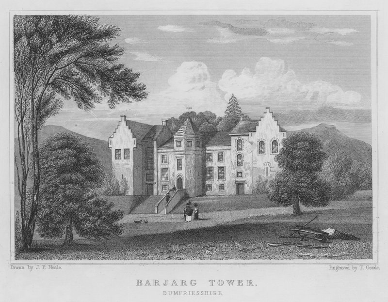 Barjarg Tower, Dumfriesshire de Thomas Hosmer Shepherd