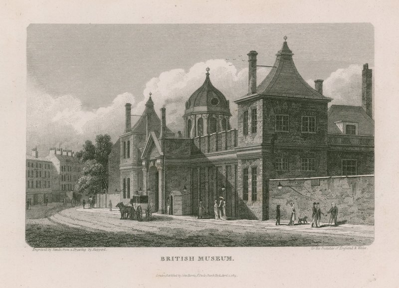 Museo Británico en Montague House de Thomas Hosmer Shepherd