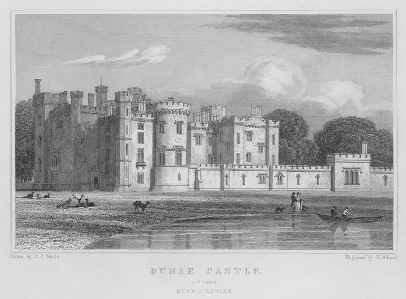 Castillo de Dunse, segunda vista, Berwickshire de Thomas Hosmer Shepherd