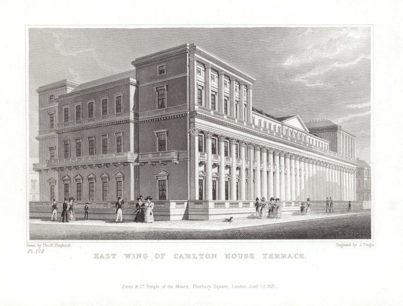 Ala este de Carlton House Terrace de Thomas Hosmer Shepherd