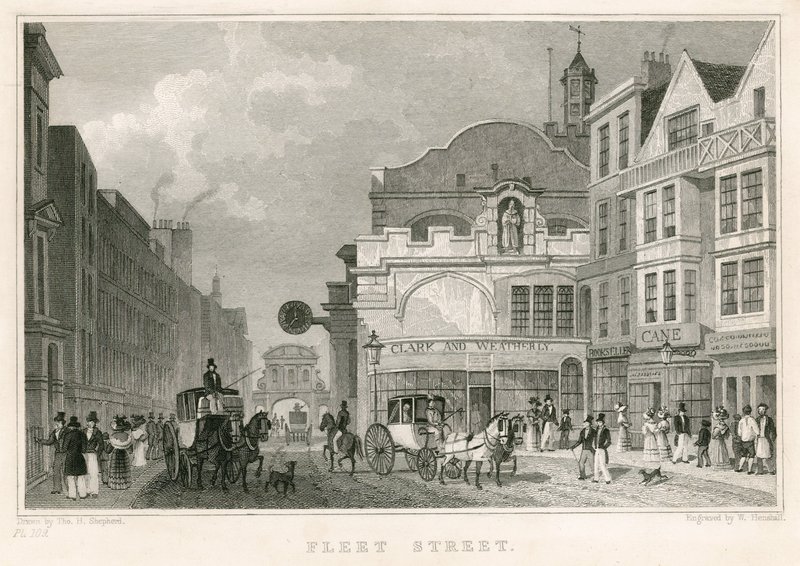 Fleet Street, Londres de Thomas Hosmer Shepherd
