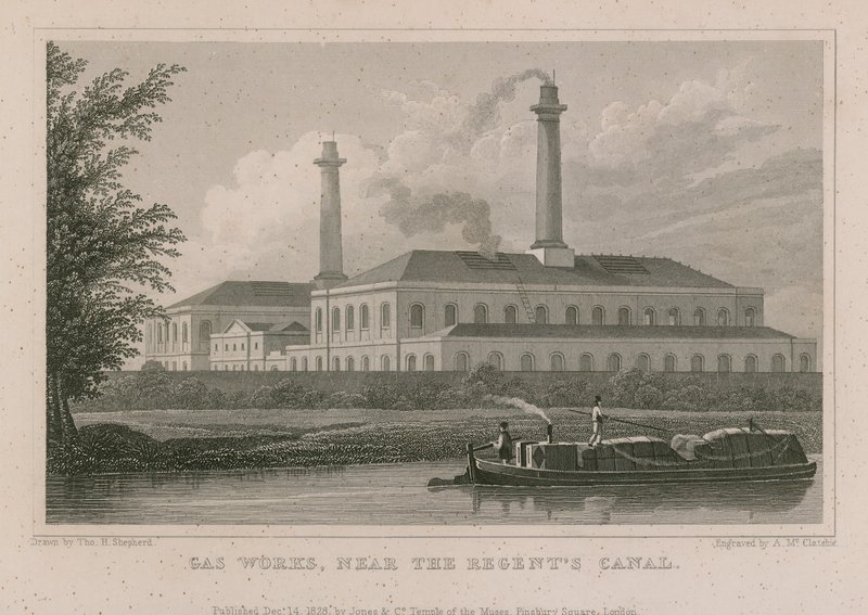 Planta de gas, cerca del Canal del Regente de Thomas Hosmer Shepherd