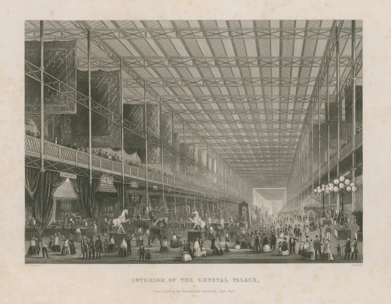 Interior de la Gran Exposición, 1851 de Thomas Hosmer Shepherd