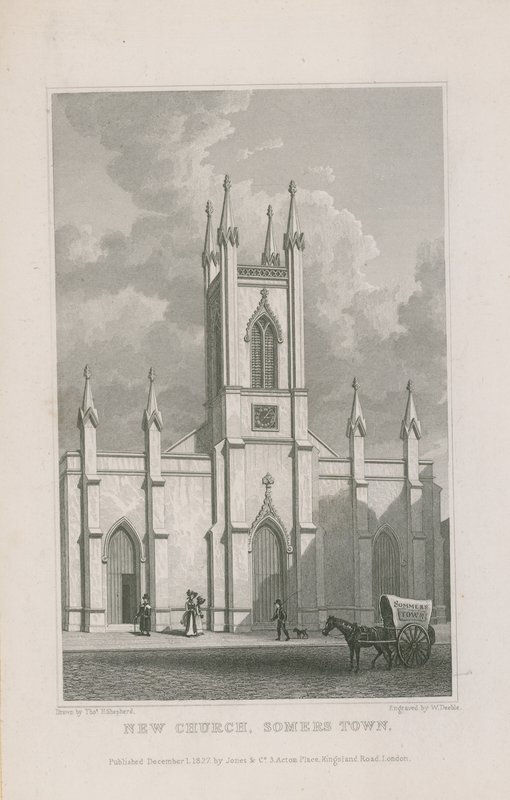 Nueva Iglesia en Somers Town de Thomas Hosmer Shepherd