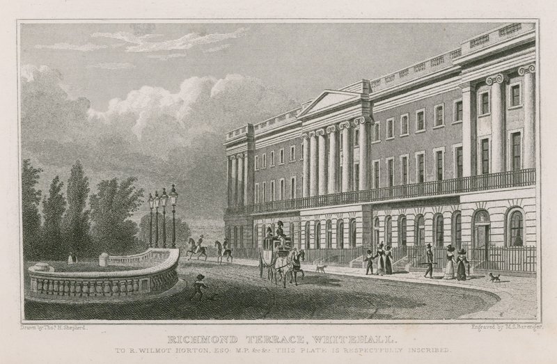 Richmond Terrace en Whitehall de Thomas Hosmer Shepherd