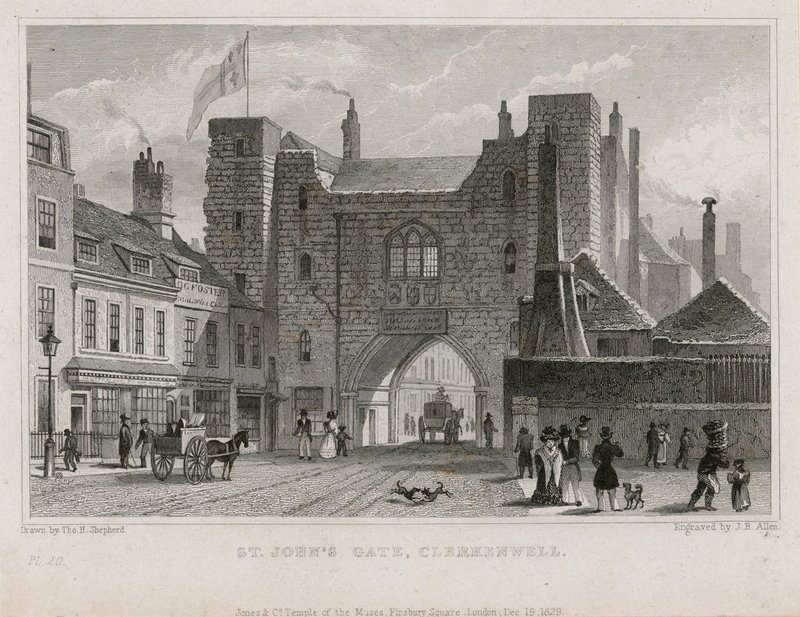 Puerta de San Juan, Clerkenwell de Thomas Hosmer Shepherd
