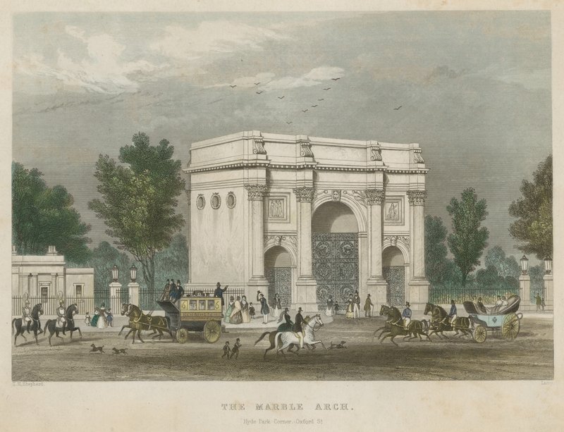 El Arco de Mármol, Hyde Park Corner, Londres de Thomas Hosmer Shepherd