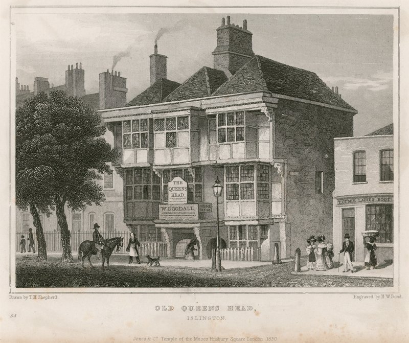 La vieja cabeza de la reina, Islington de Thomas Hosmer Shepherd